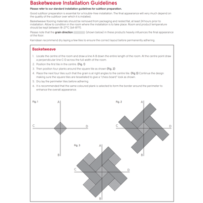 How to install Karndean Designflooring basketweave LVT flooring - installation guide