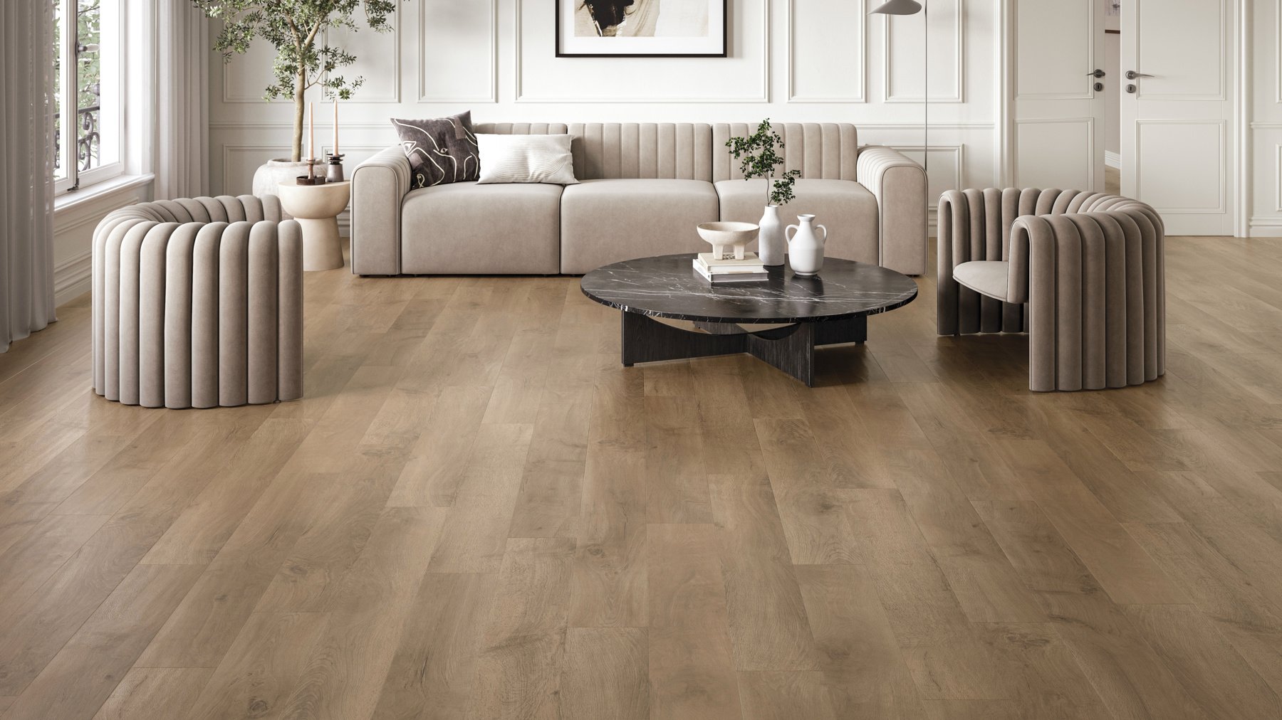 Salon Oak RL13 | AKP-RL13 floors in a modern living room