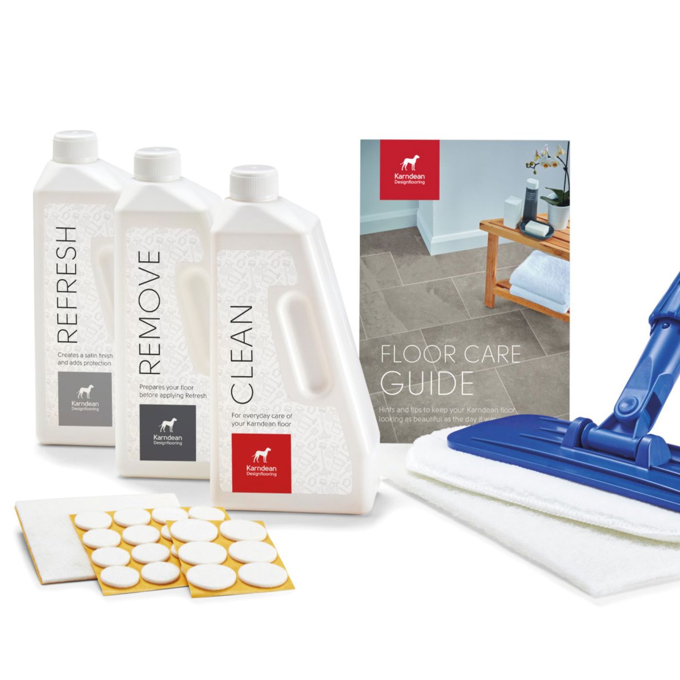 Karndean Refresh Remove and Clean products with a floor care guide