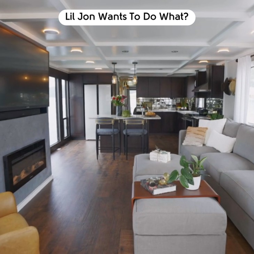 Antique French Oak RKP8110 floors in a boat living area rennovated by Lil Jon and Anitra on Lil Jon Wants To Do What?